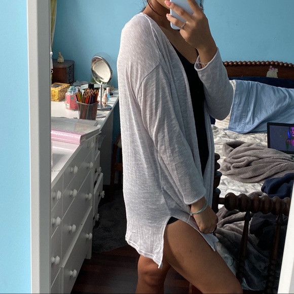 rose long H&M cardigan - Picture 6 of 7